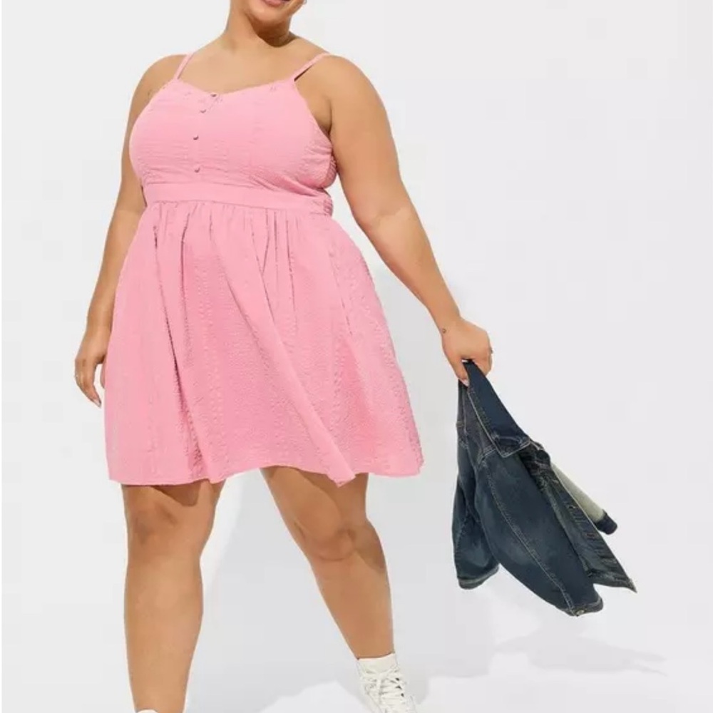 Torrid Mini Cotton Babydoll Sleeveless Dress (NWT)